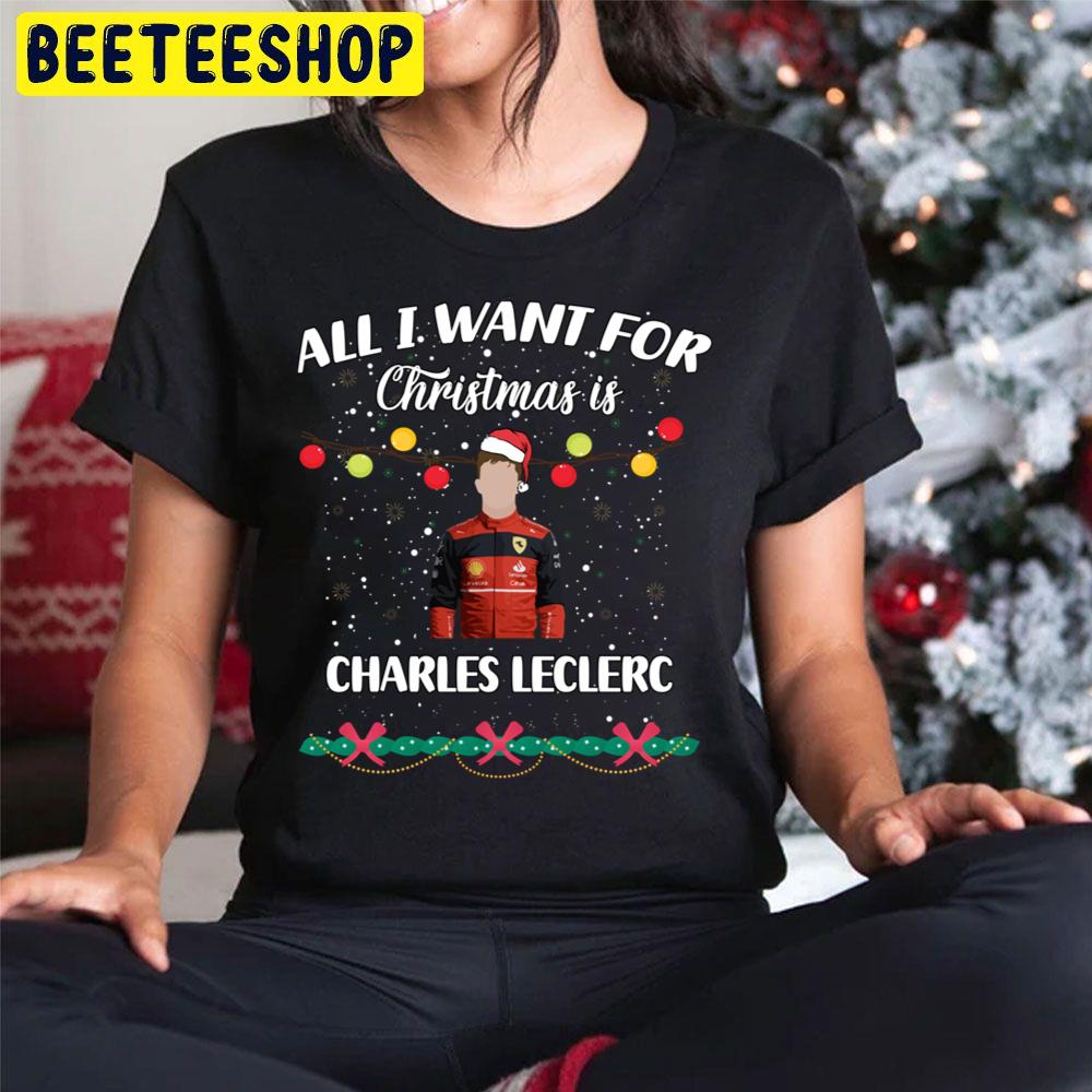 All I Want For Christmas Is Charles Leclerc Trending Unisex Hoodie All I Want For Christmas Is Charles Leclerc Trending Unisex Hoodie