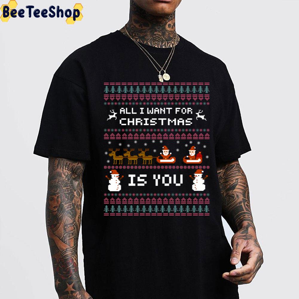 All I Want For Christmas Is You Knit Pattern Trending Unisex Sweatshirt All I Want For Christmas Is You Knit Pattern Trending Unisex Sweatshirt