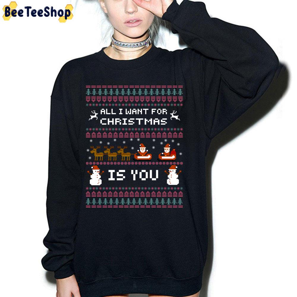 All I Want For Christmas Is You Knit Pattern Trending Unisex Sweatshirt All I Want For Christmas Is You Knit Pattern Trending Unisex Sweatshirt