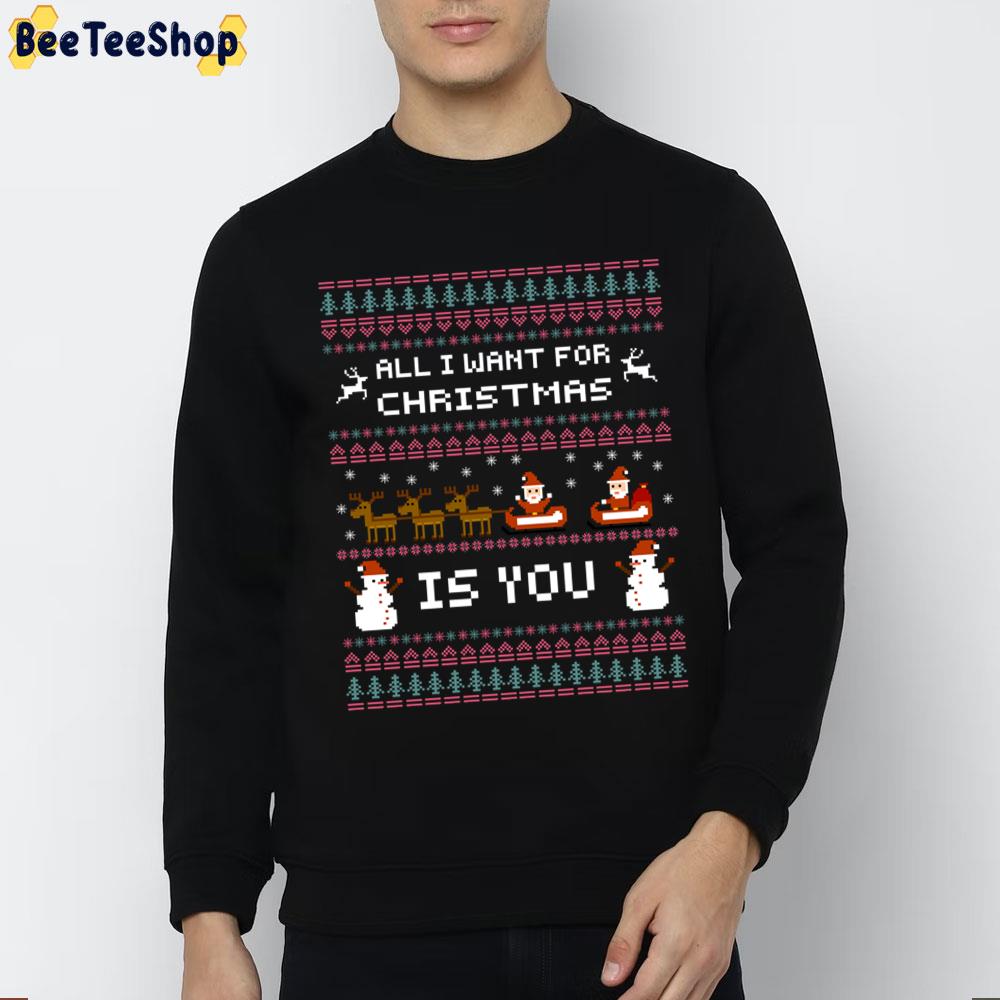 All I Want For Christmas Is You Knit Pattern Trending Unisex Sweatshirt All I Want For Christmas Is You Knit Pattern Trending Unisex Sweatshirt
