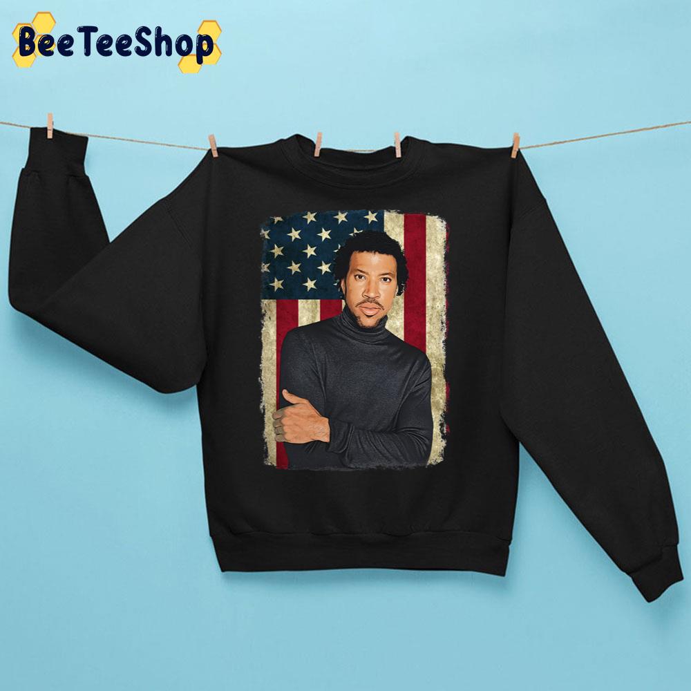 America Flag Background Lionel Richie Trending Unisex Sweatshirt America Flag Background Lionel Richie Trending Unisex Sweatshirt