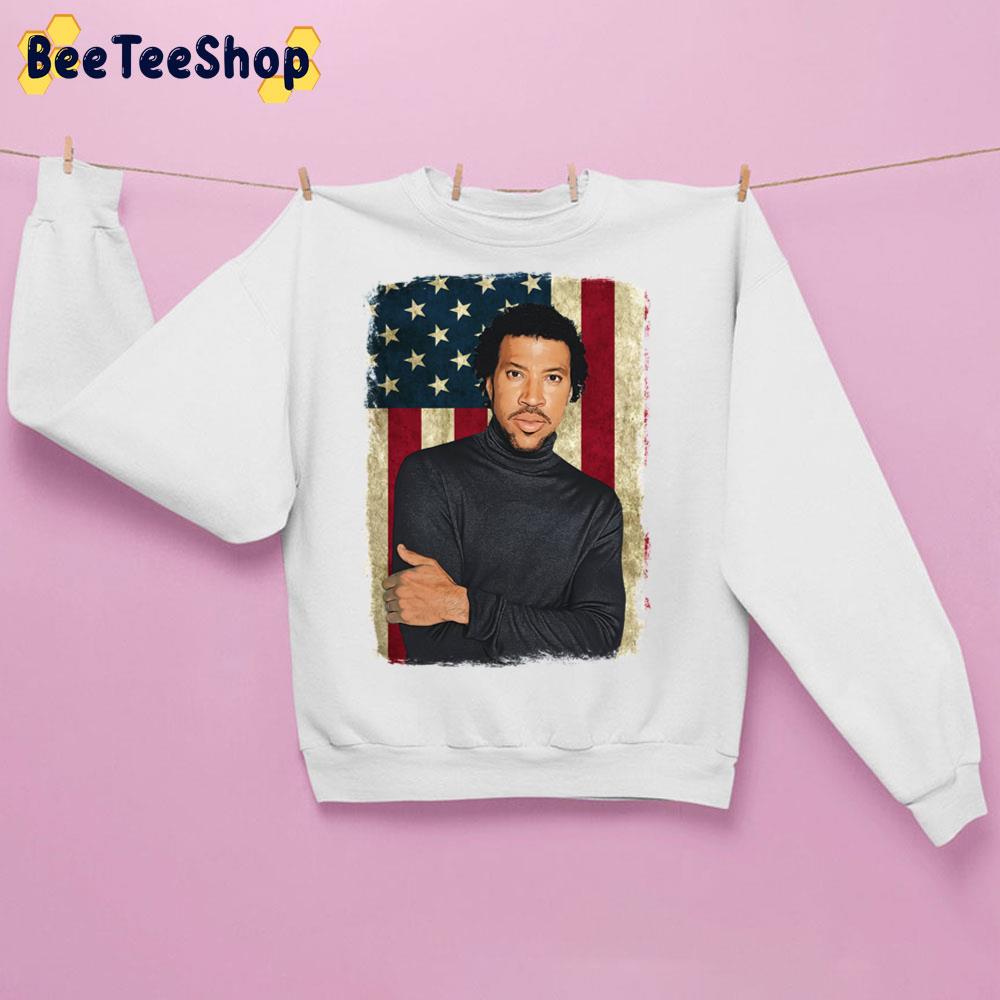 America Flag Background Lionel Richie Trending Unisex Sweatshirt America Flag Background Lionel Richie Trending Unisex Sweatshirt