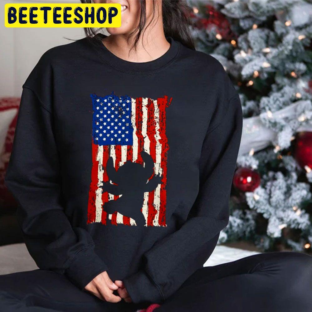 American Flag Stitchs Grungle Art Trending Unisex Hoodie American Flag Stitchs Grungle Art Trending Unisex Hoodie