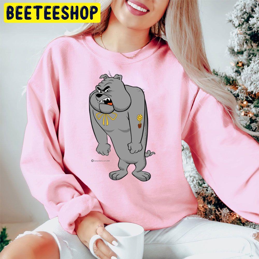 Angry Bulldog Cartoon Trending Unisex Hoodie Angry Bulldog Cartoon Trending Unisex Hoodie