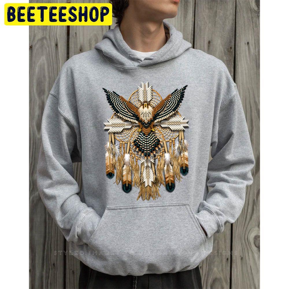 Aplomado Falcon Native American Mandala Trending Unisex Hoodie Aplomado Falcon Native American Mandala Trending Unisex Hoodie