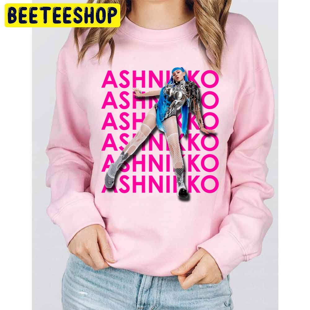 Ashnikko Pink Blue Trending Unisex Sweatshirt Ashnikko Pink Blue Trending Unisex Sweatshirt