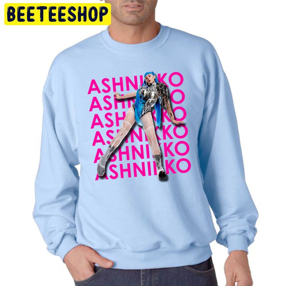 Ashnikko Pink Blue Trending Unisex Sweatshirt Ashnikko Pink Blue Trending Unisex Sweatshirt