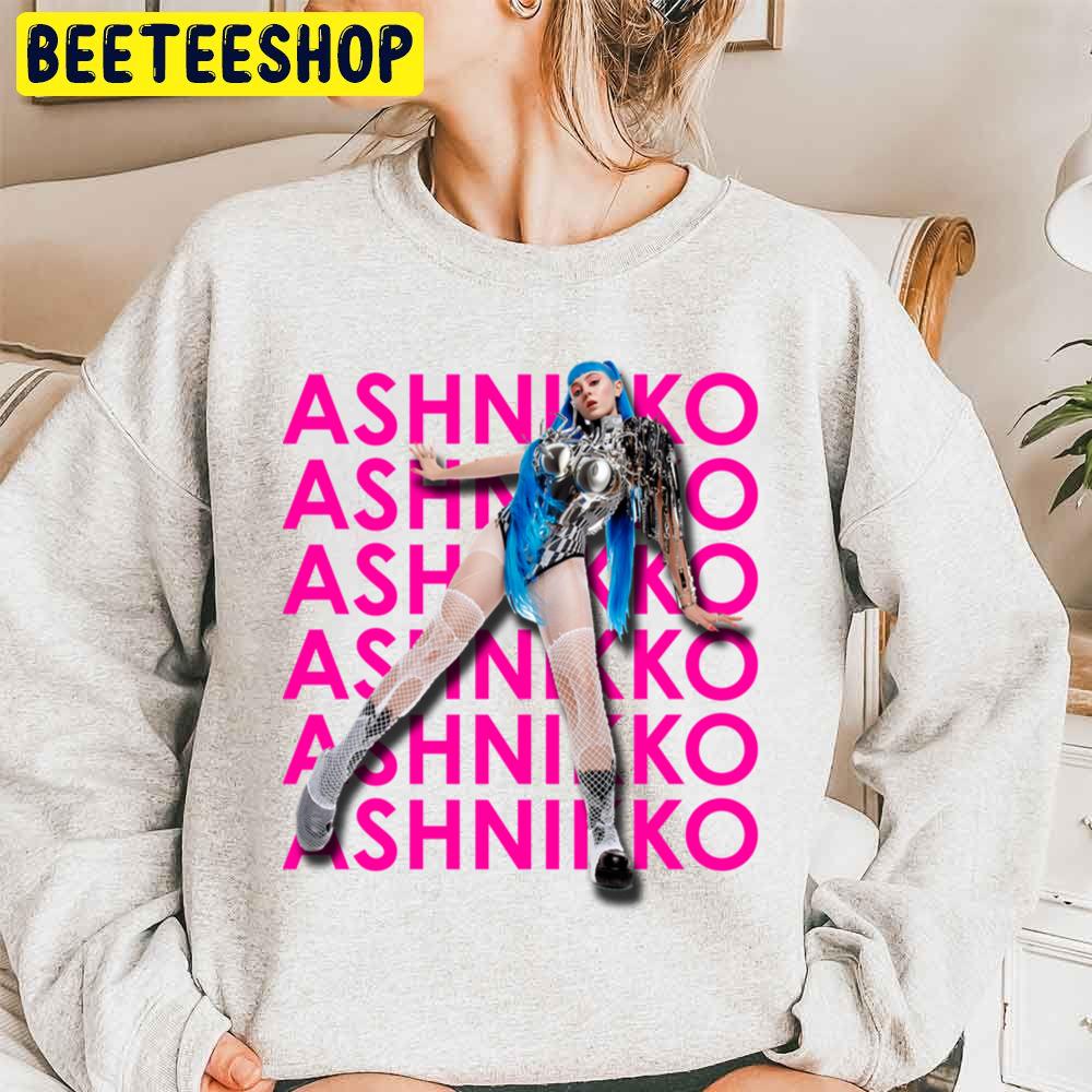 Ashnikko Pink Blue Trending Unisex Sweatshirt Ashnikko Pink Blue Trending Unisex Sweatshirt