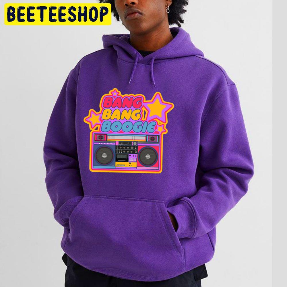 Bang Bang Boogie Boom Box Pop Art Stickers Hip Hop Trending Unisex Hoodie Bang Bang Boogie Boom Box Pop Art Stickers Hip Hop Trending Unisex Hoodie