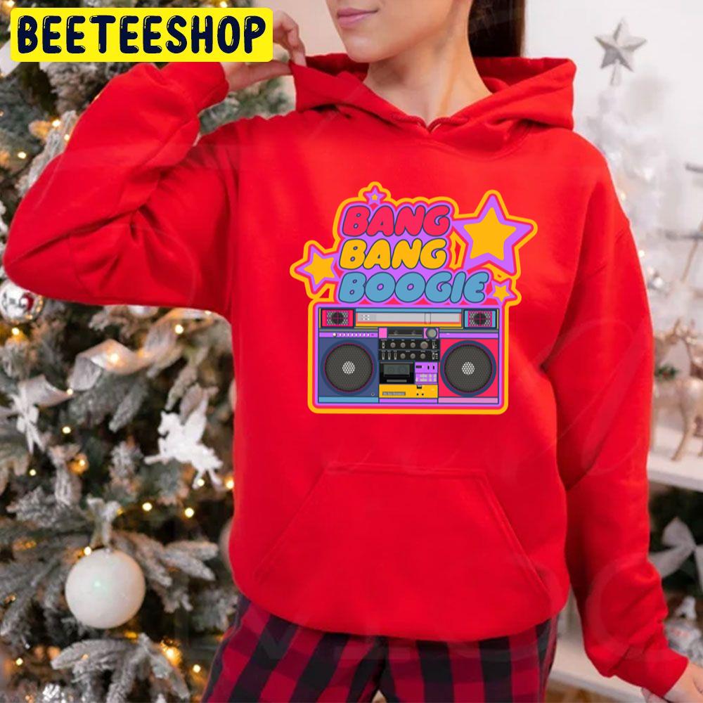 Bang Bang Boogie Boom Box Pop Art Stickers Hip Hop Trending Unisex Hoodie Bang Bang Boogie Boom Box Pop Art Stickers Hip Hop Trending Unisex Hoodie