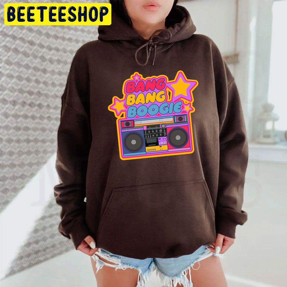 Bang Bang Boogie Boom Box Pop Art Stickers Hip Hop Trending Unisex Hoodie Bang Bang Boogie Boom Box Pop Art Stickers Hip Hop Trending Unisex Hoodie