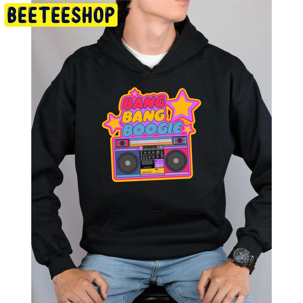 Bang Bang Boogie Boom Box Pop Art Stickers Hip Hop Trending Unisex Hoodie Bang Bang Boogie Boom Box Pop Art Stickers Hip Hop Trending Unisex Hoodie