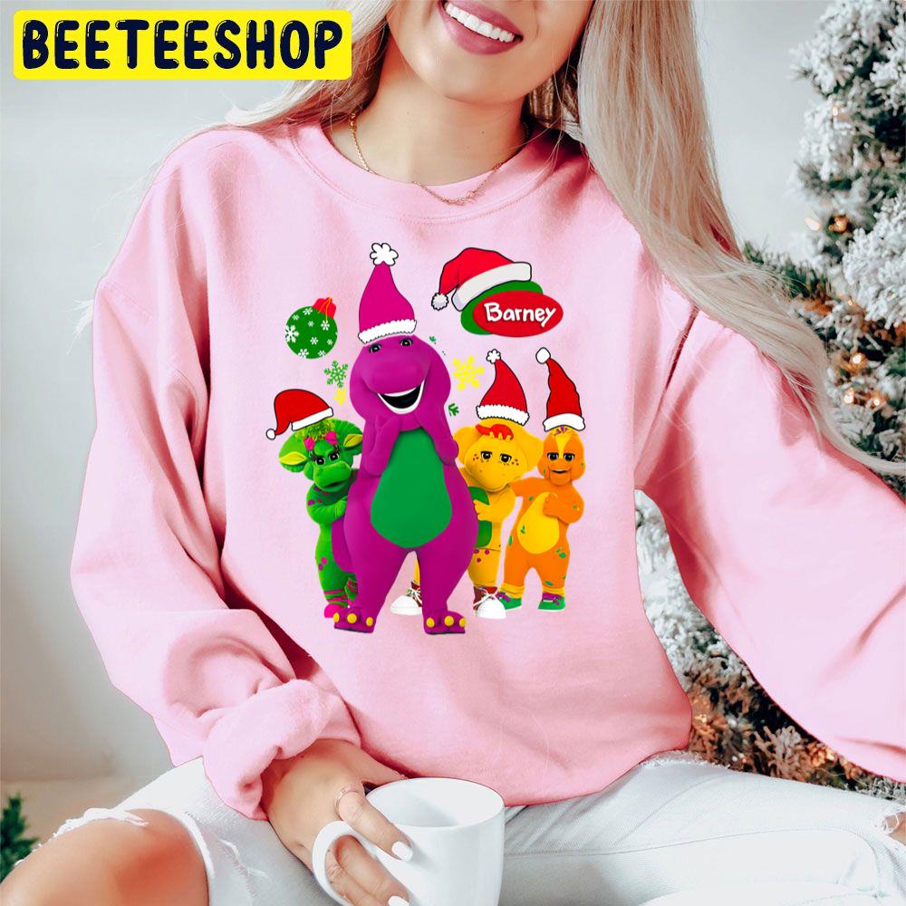 Barney The Dinosaur And Friends Christmas Trending Unisex Hoodie Barney The Dinosaur And Friends Christmas Trending Unisex Hoodie