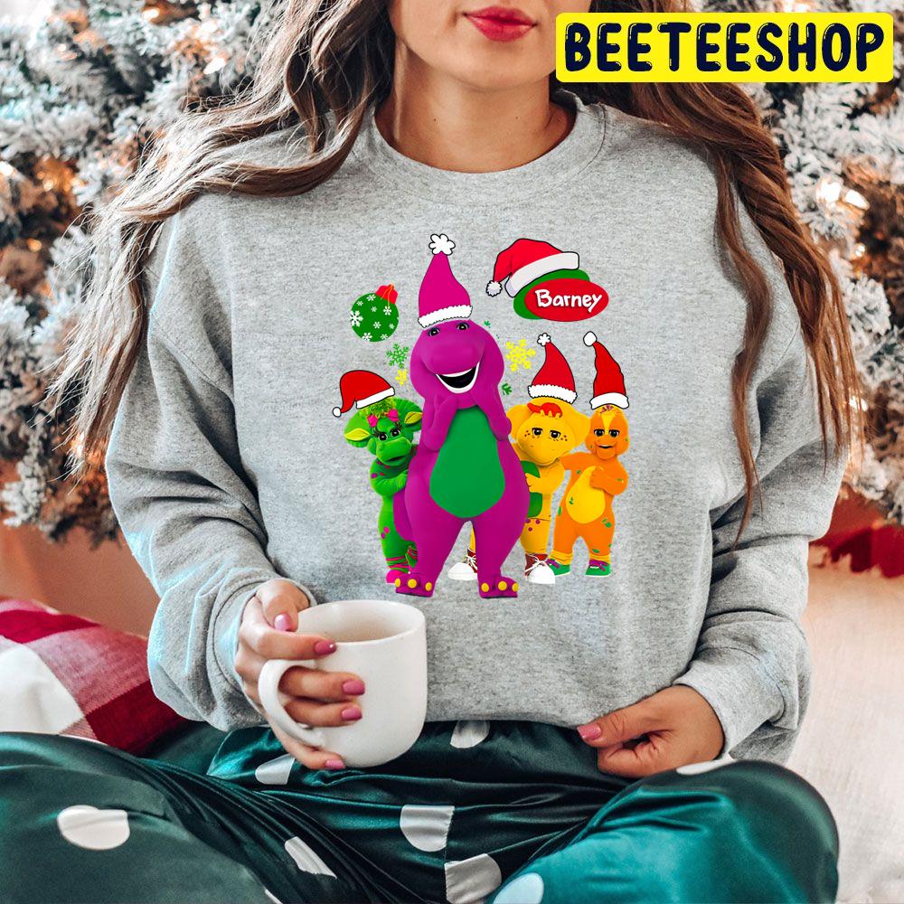 Barney The Dinosaur And Friends Christmas Trending Unisex Hoodie Barney The Dinosaur And Friends Christmas Trending Unisex Hoodie