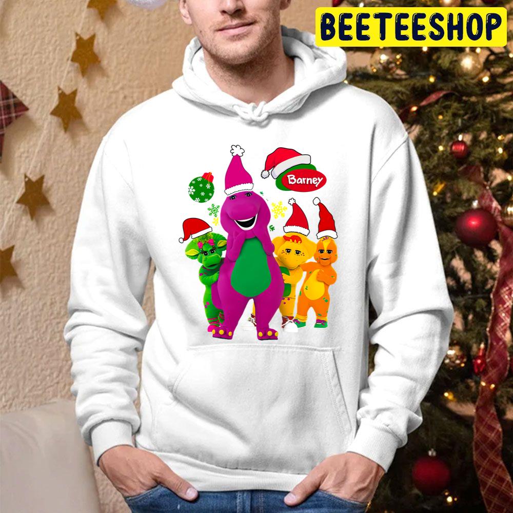 Barney The Dinosaur And Friends Christmas Trending Unisex Hoodie Barney The Dinosaur And Friends Christmas Trending Unisex Hoodie