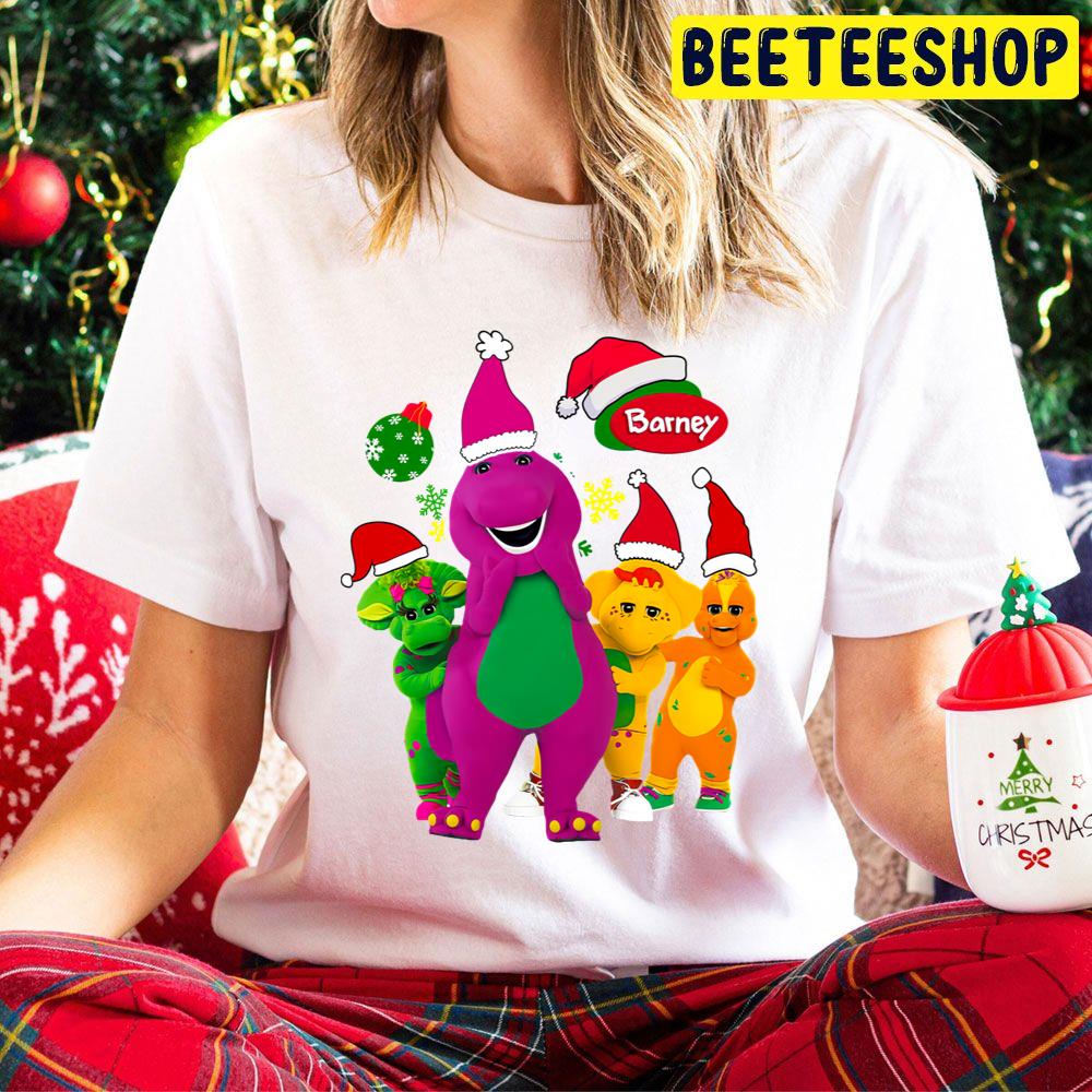 Barney The Dinosaur And Friends Christmas Trending Unisex Hoodie Barney The Dinosaur And Friends Christmas Trending Unisex Hoodie