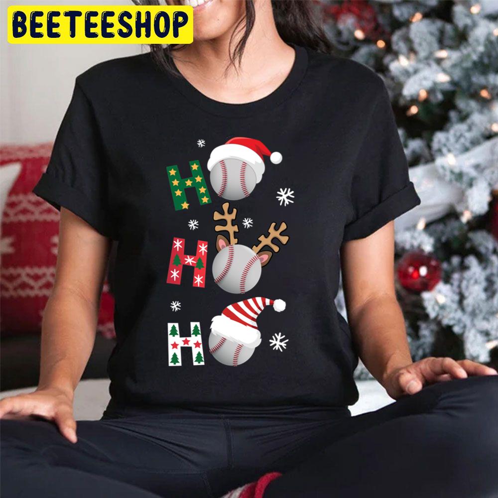 Baseball Ho Ho Ho Christmas Trending Unisex Hoodie Baseball Ho Ho Ho Christmas Trending Unisex Hoodie