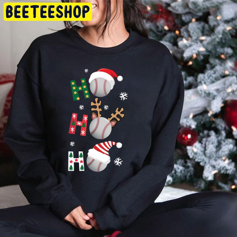 Baseball Ho Ho Ho Christmas Trending Unisex Hoodie Baseball Ho Ho Ho Christmas Trending Unisex Hoodie