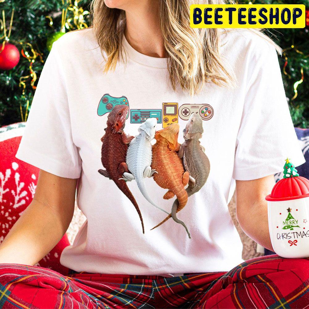 Bearded Dragon Playing Video Game Reptiles Pagona Trending Unisex Hoodie Bearded Dragon Playing Video Game Reptiles Pagona Trending Unisex Hoodie
