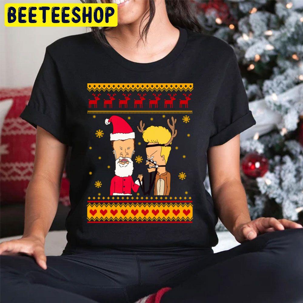 Beavis And Butthead Knit Pattern Christmas Trending Unisex Hoodie Beavis And Butthead Knit Pattern Christmas Trending Unisex Hoodie