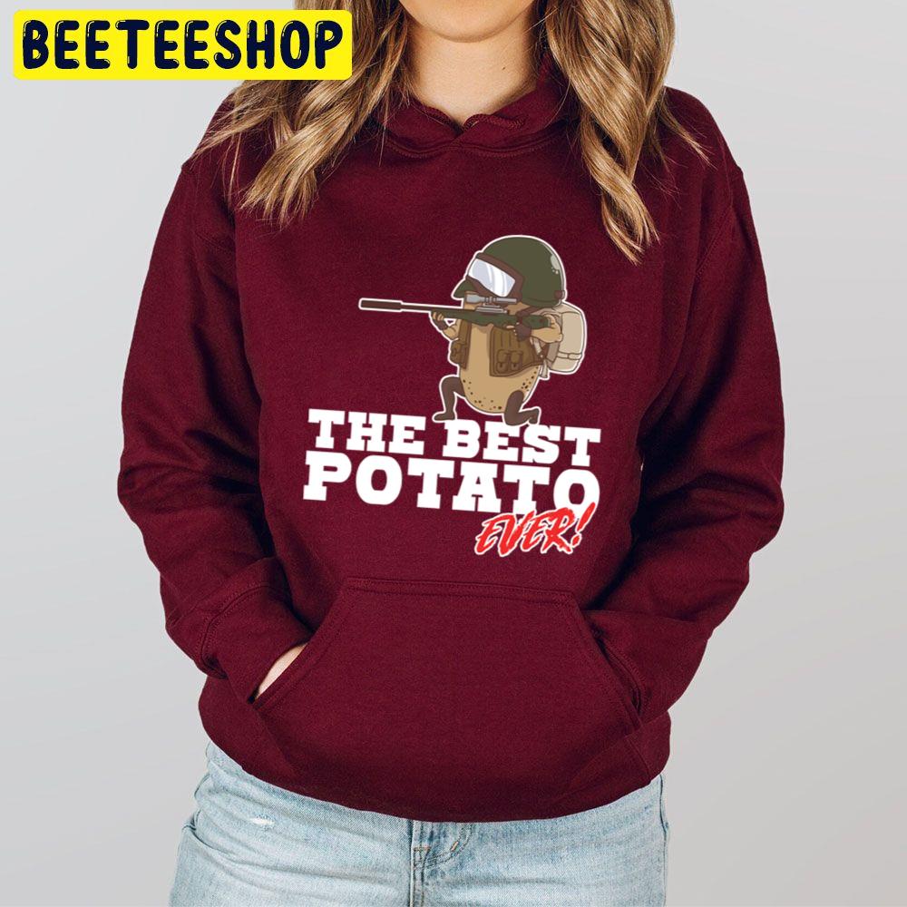 Best Potato Ever Soldier Army Helmet Food Vegetable Trending Unisex Hoodie Best Potato Ever Soldier Army Helmet Food Vegetable Trending Unisex Hoodie