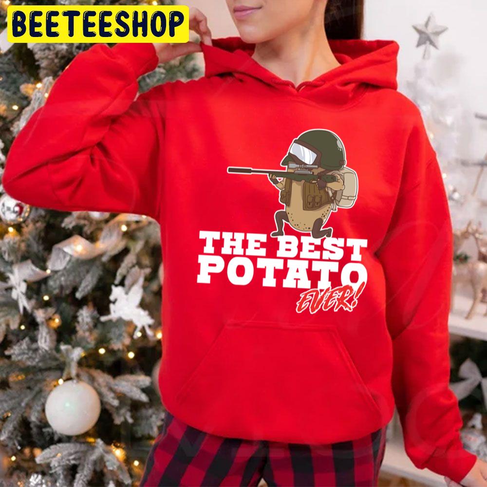Best Potato Ever Soldier Army Helmet Food Vegetable Trending Unisex Hoodie Best Potato Ever Soldier Army Helmet Food Vegetable Trending Unisex Hoodie