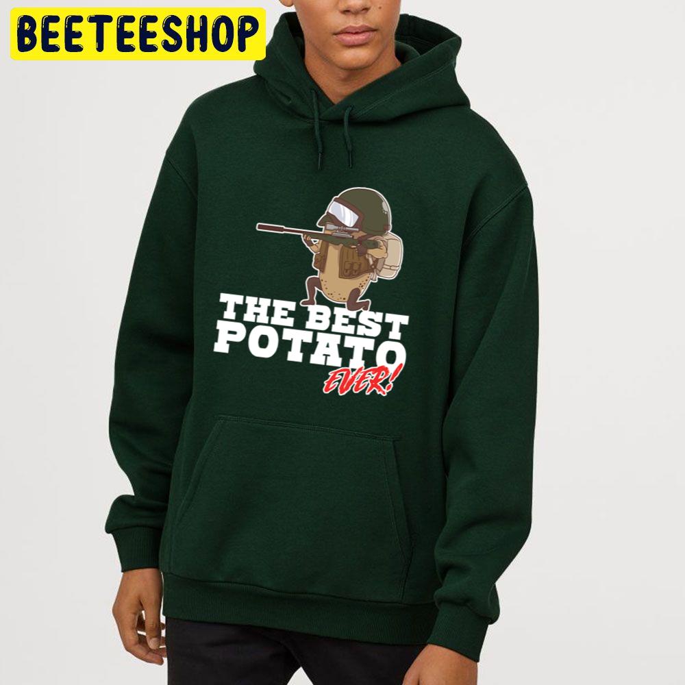 Best Potato Ever Soldier Army Helmet Food Vegetable Trending Unisex Hoodie Best Potato Ever Soldier Army Helmet Food Vegetable Trending Unisex Hoodie