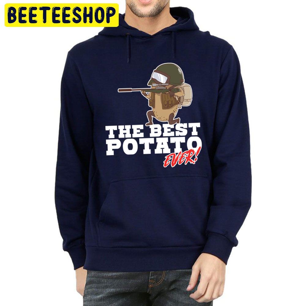 Best Potato Ever Soldier Army Helmet Food Vegetable Trending Unisex Hoodie Best Potato Ever Soldier Army Helmet Food Vegetable Trending Unisex Hoodie