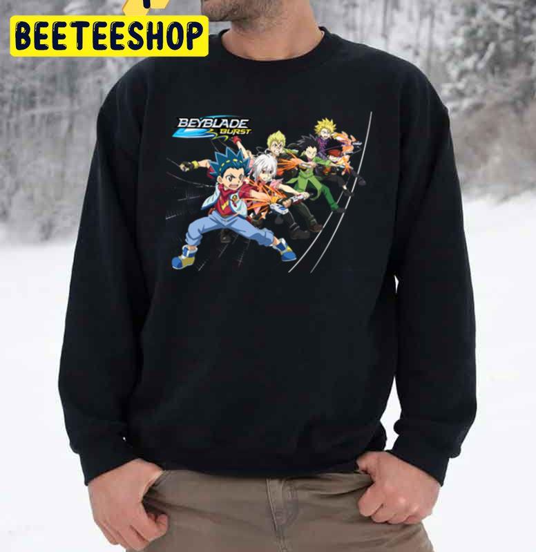 Beyblade Burst, Volt, Shu, Rontaro Trending Unisex Sweatshirt Beyblade Burst, Volt, Shu, Rontaro Trending Unisex Sweatshirt