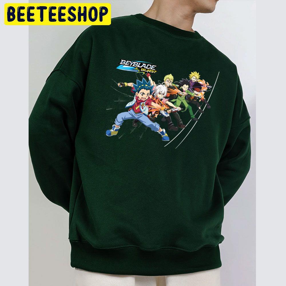 Beyblade Burst, Volt, Shu, Rontaro Trending Unisex Sweatshirt Beyblade Burst, Volt, Shu, Rontaro Trending Unisex Sweatshirt