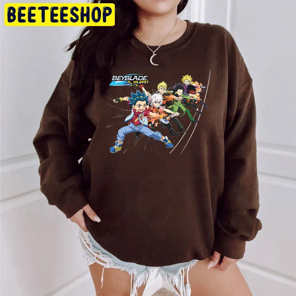 Beyblade Burst, Volt, Shu, Rontaro Trending Unisex Sweatshirt Beyblade Burst, Volt, Shu, Rontaro Trending Unisex Sweatshirt