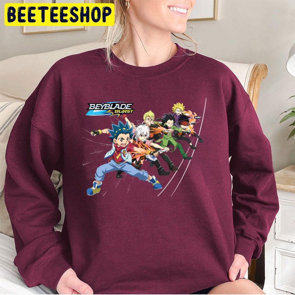 Beyblade Burst, Volt, Shu, Rontaro Trending Unisex Sweatshirt Beyblade Burst, Volt, Shu, Rontaro Trending Unisex Sweatshirt