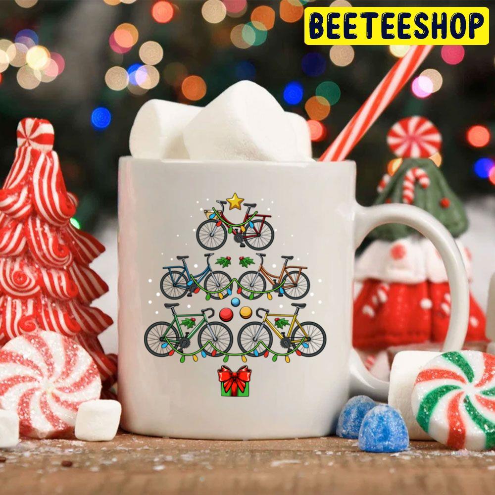 Bicycle Christmas Tree Riding Lover Trending Unisex Hoodie Bicycle Christmas Tree Riding Lover Trending Unisex Hoodie
