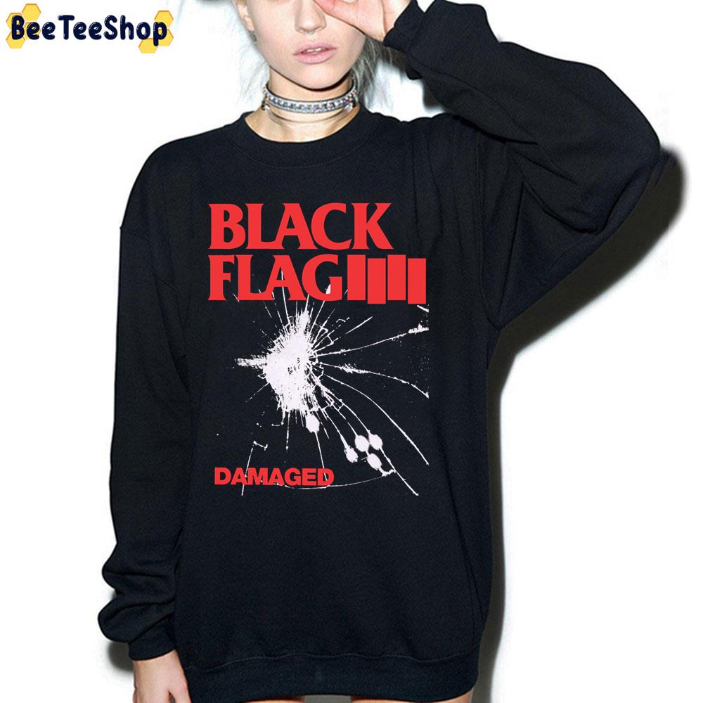Black Flag Damaged Trending Unisex Sweatshirt Black Flag Damaged Trending Unisex Sweatshirt