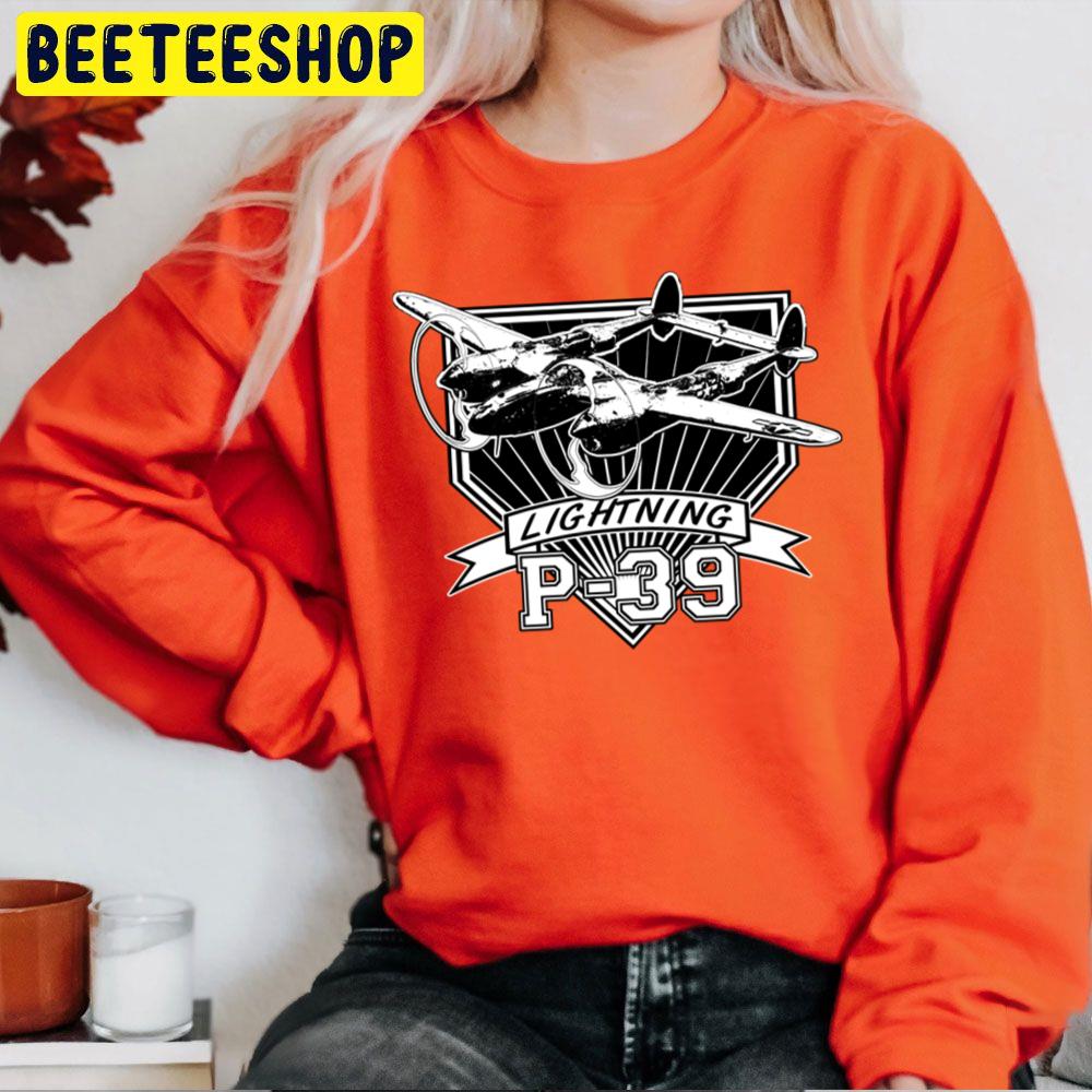 Black White Art P-38 Lightning Trending Unisex Sweatshirt Black White Art P-38 Lightning Trending Unisex Sweatshirt