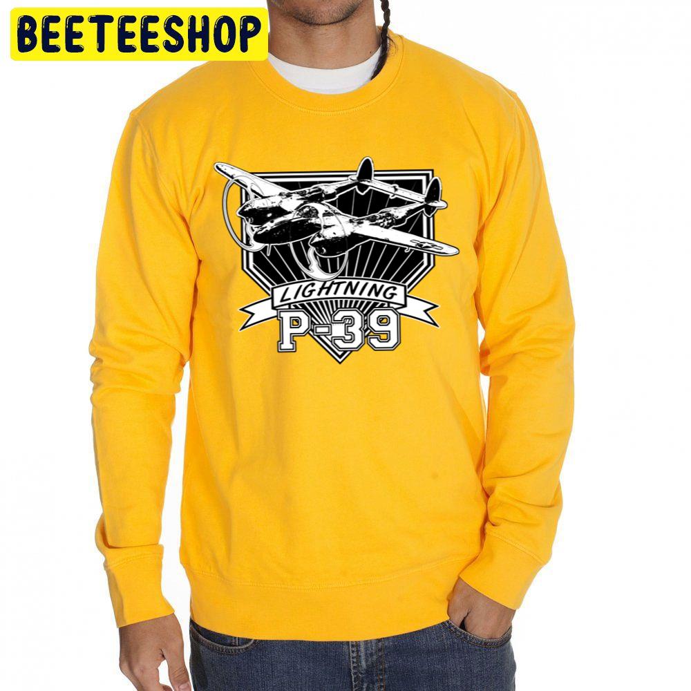 Black White Art P-38 Lightning Trending Unisex Sweatshirt Black White Art P-38 Lightning Trending Unisex Sweatshirt