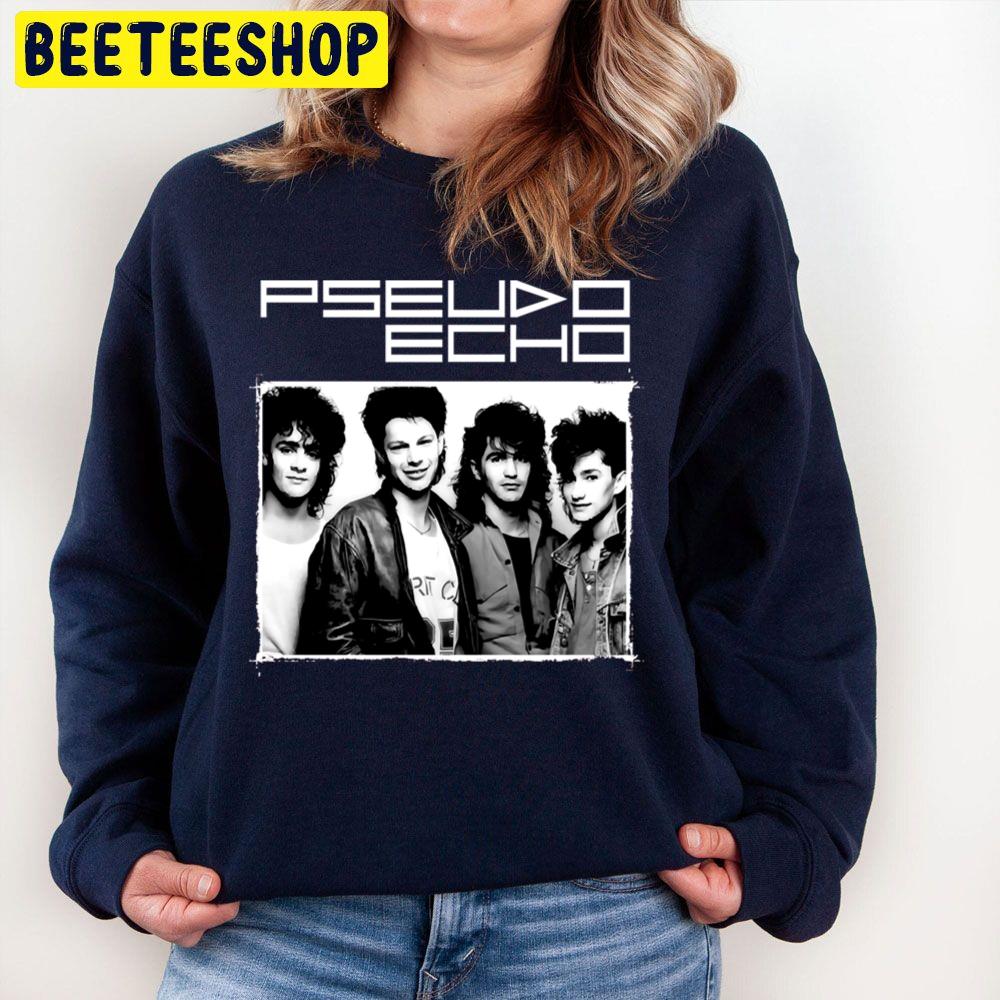 Black White Vintage Art Pseudo Echo Trending Unisex Sweatshirt Black White Vintage Art Pseudo Echo Trending Unisex Sweatshirt