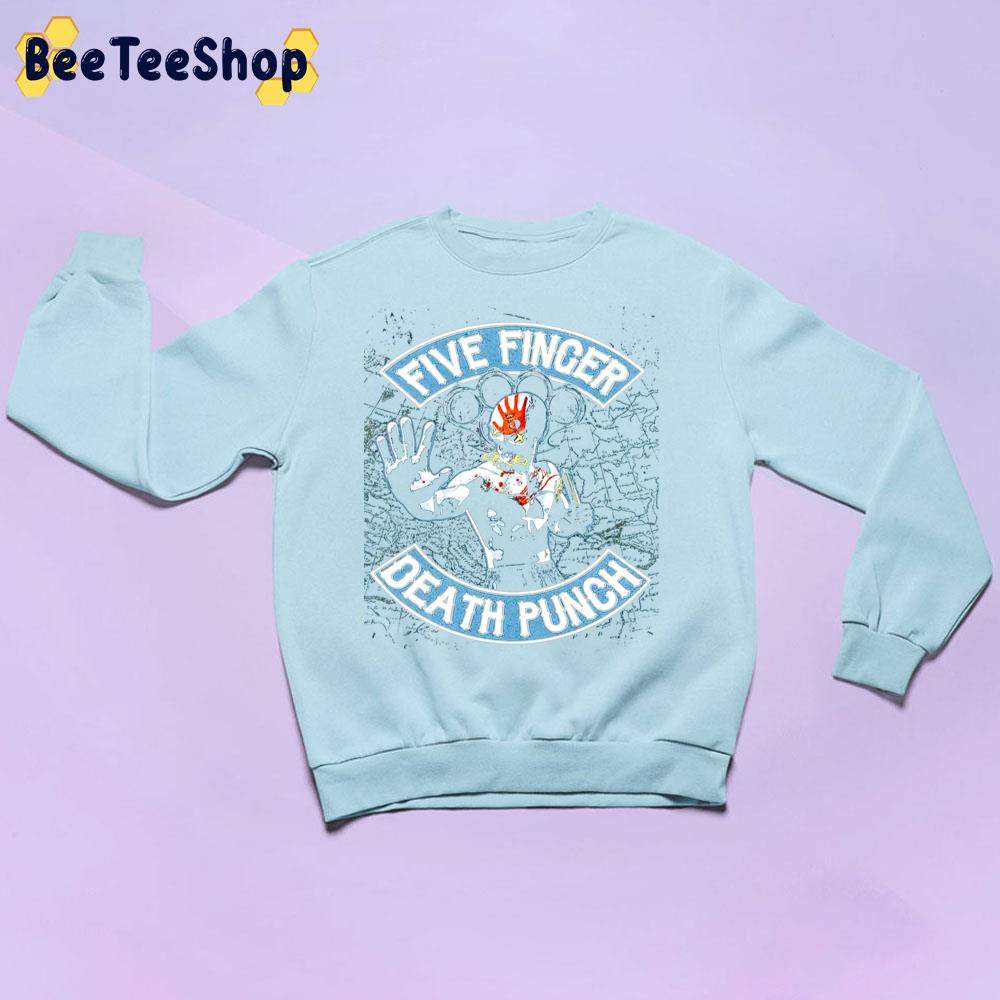 Blue Art Five Finger Death Punch Trending Unisex Sweatshirt Blue Art Five Finger Death Punch Trending Unisex Sweatshirt