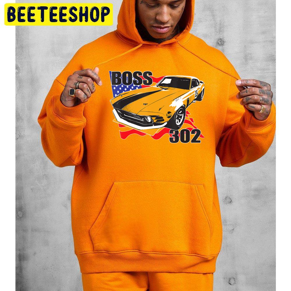 Boss 302 Racing Mustang Trending Unisex Hoodie Boss 302 Racing Mustang Trending Unisex Hoodie
