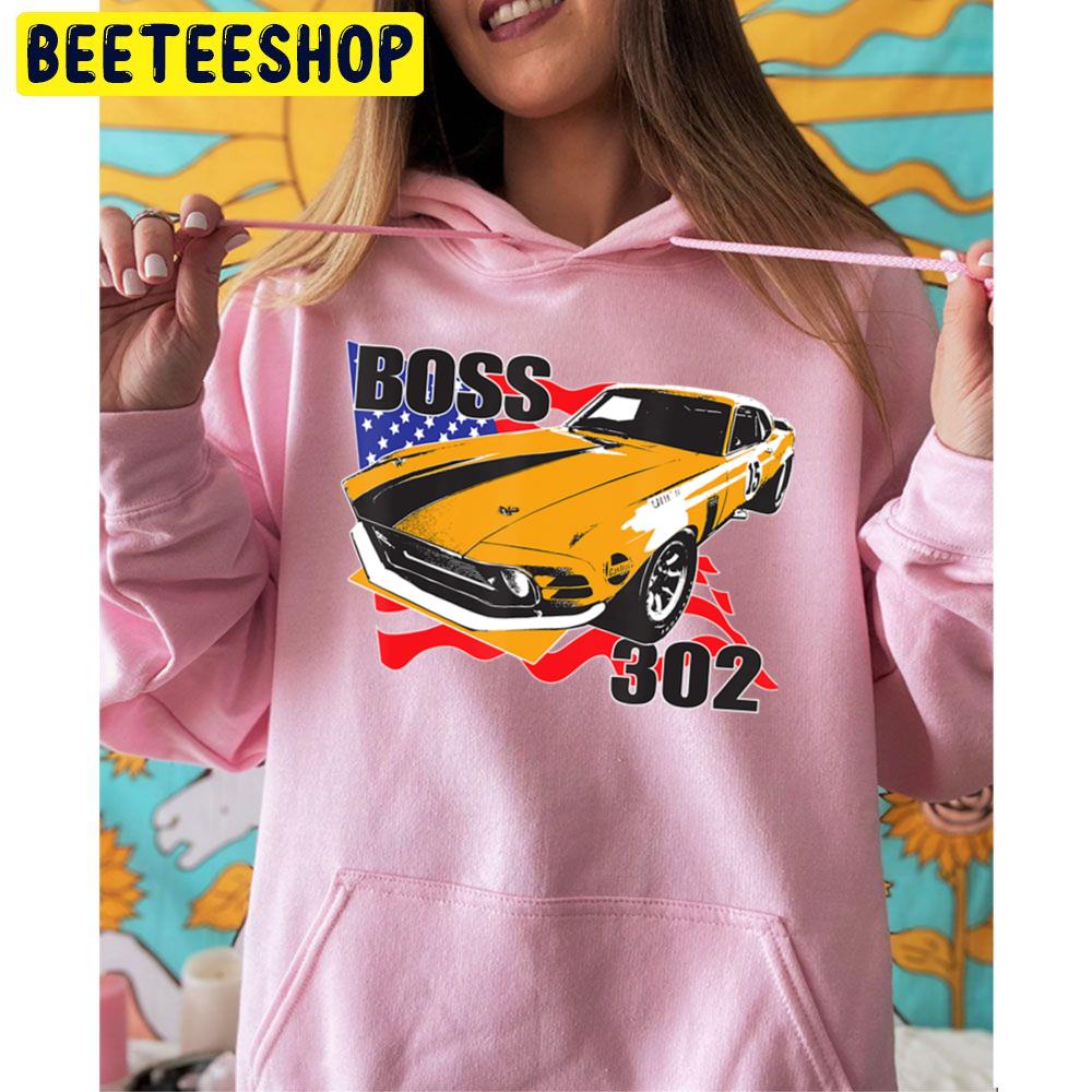 Boss 302 Racing Mustang Trending Unisex Hoodie Boss 302 Racing Mustang Trending Unisex Hoodie
