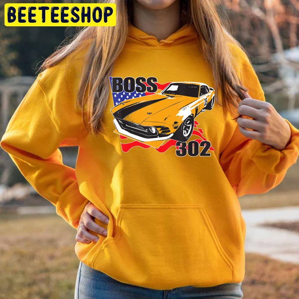 Boss 302 Racing Mustang Trending Unisex Hoodie Boss 302 Racing Mustang Trending Unisex Hoodie