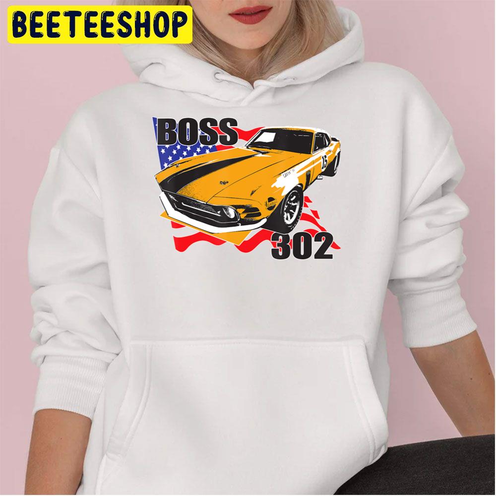 Boss 302 Racing Mustang Trending Unisex Hoodie Boss 302 Racing Mustang Trending Unisex Hoodie