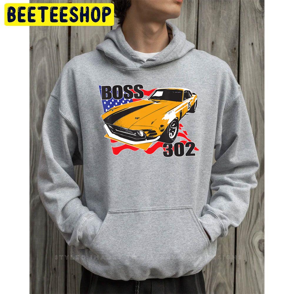 Boss 302 Racing Mustang Trending Unisex Hoodie Boss 302 Racing Mustang Trending Unisex Hoodie
