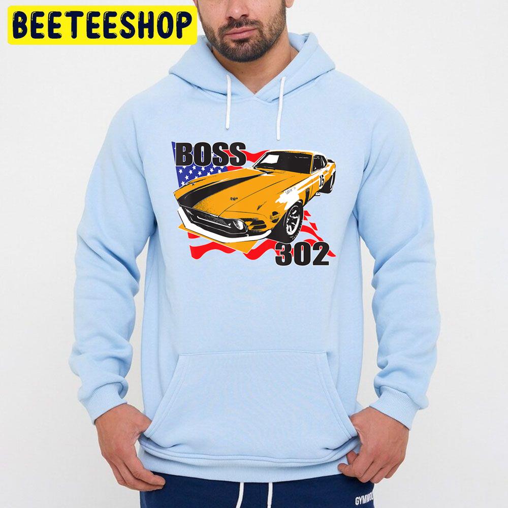 Boss 302 Racing Mustang Trending Unisex Hoodie Boss 302 Racing Mustang Trending Unisex Hoodie