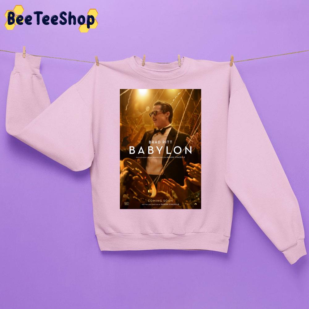 Brad Pitt Babylon 2022 Movie Trending Unisex Sweatshirt Brad Pitt Babylon 2022 Movie Trending Unisex Sweatshirt