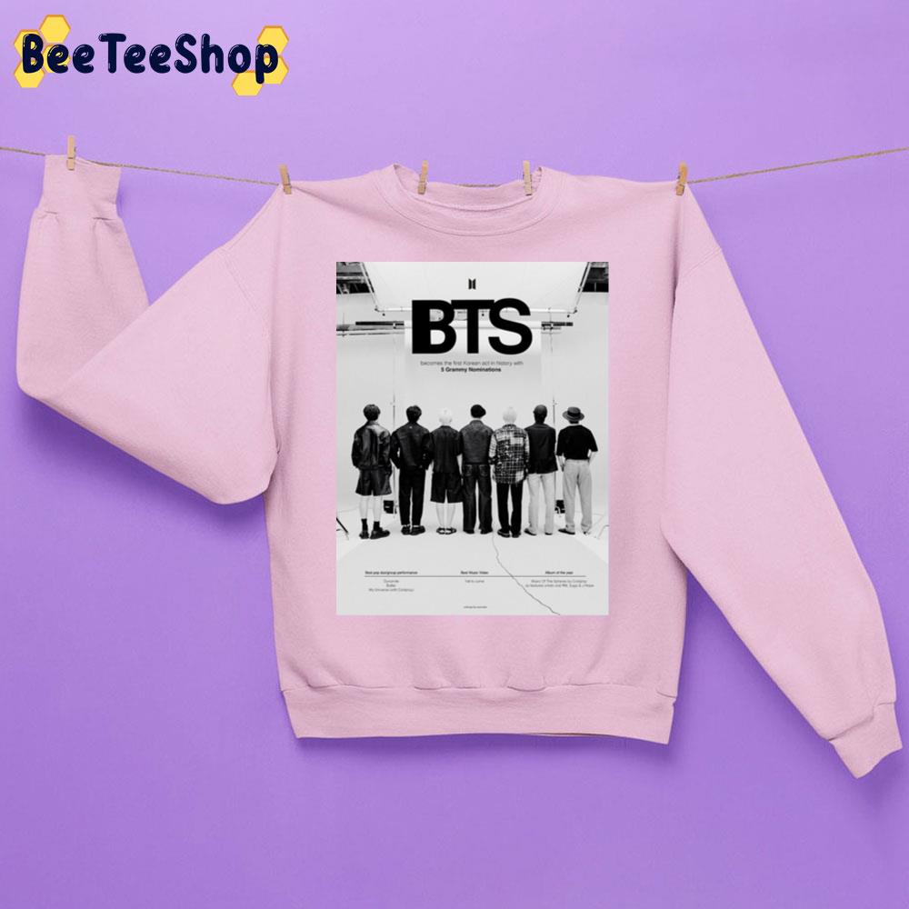 Bts Becomes The Firt Korean Act In History With 5 Grammy Nominations Trending Unisex Sweatshirt Bts Becomes The Firt Korean Act In History With 5 Grammy Nominations Trending Unisex Sweatshirt