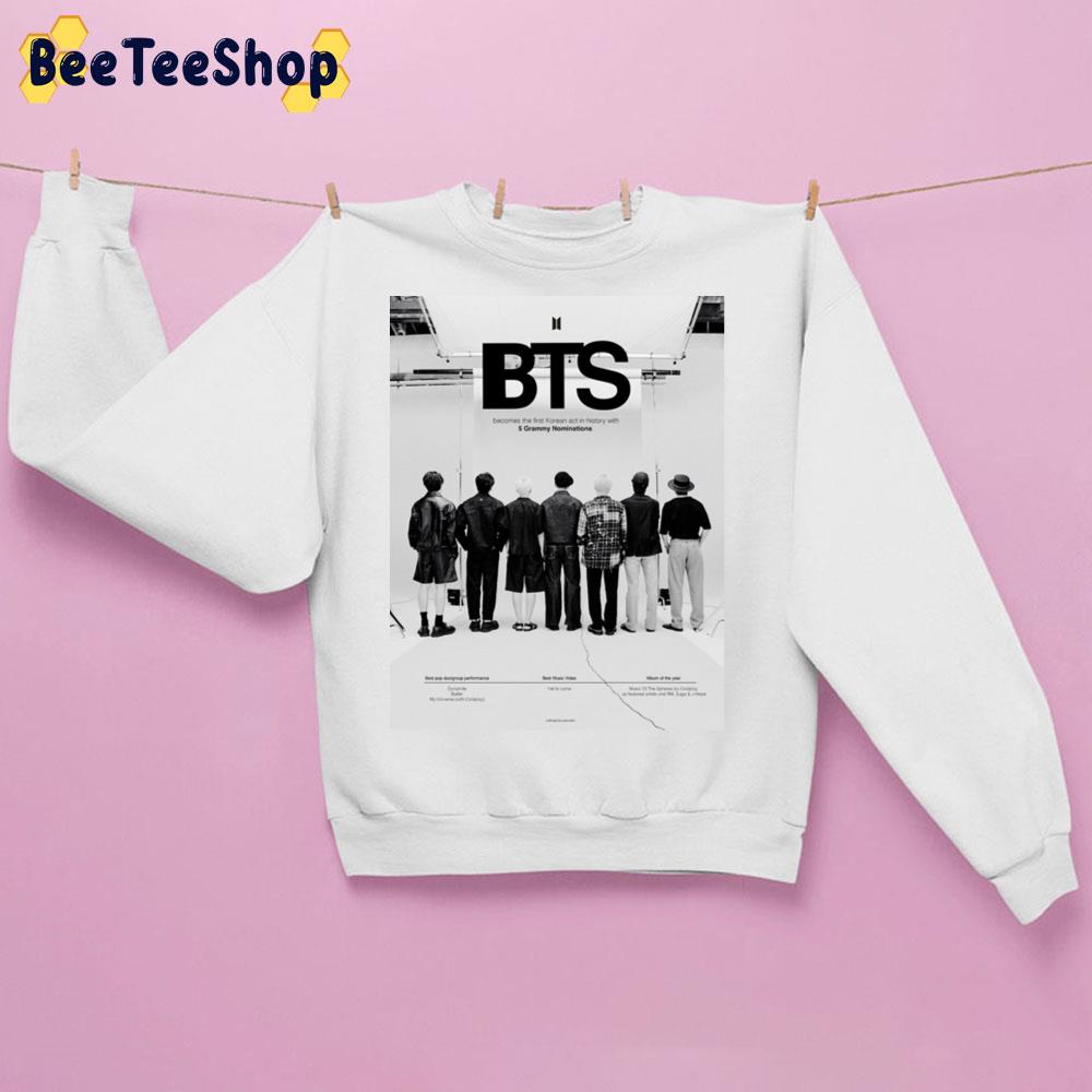 Bts Becomes The Firt Korean Act In History With 5 Grammy Nominations Trending Unisex Sweatshirt Bts Becomes The Firt Korean Act In History With 5 Grammy Nominations Trending Unisex Sweatshirt