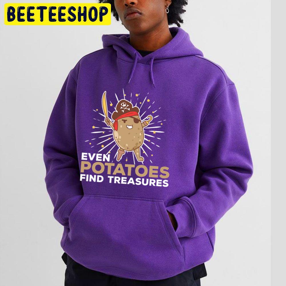 Captain Potatoes Funny Potato Ship Pirate Treasure Trending Unisex Hoodie Captain Potatoes Funny Potato Ship Pirate Treasure Trending Unisex Hoodie