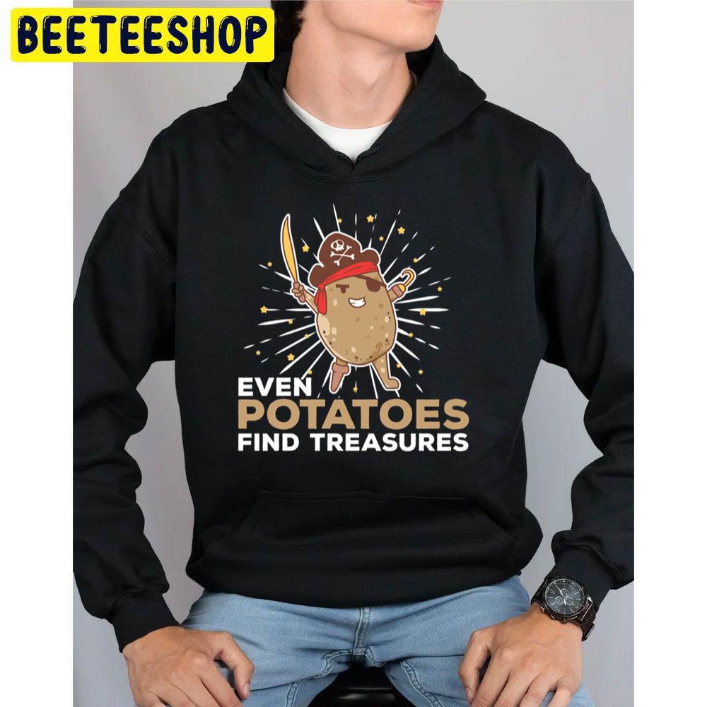 Captain Potatoes Funny Potato Ship Pirate Treasure Trending Unisex Hoodie Captain Potatoes Funny Potato Ship Pirate Treasure Trending Unisex Hoodie