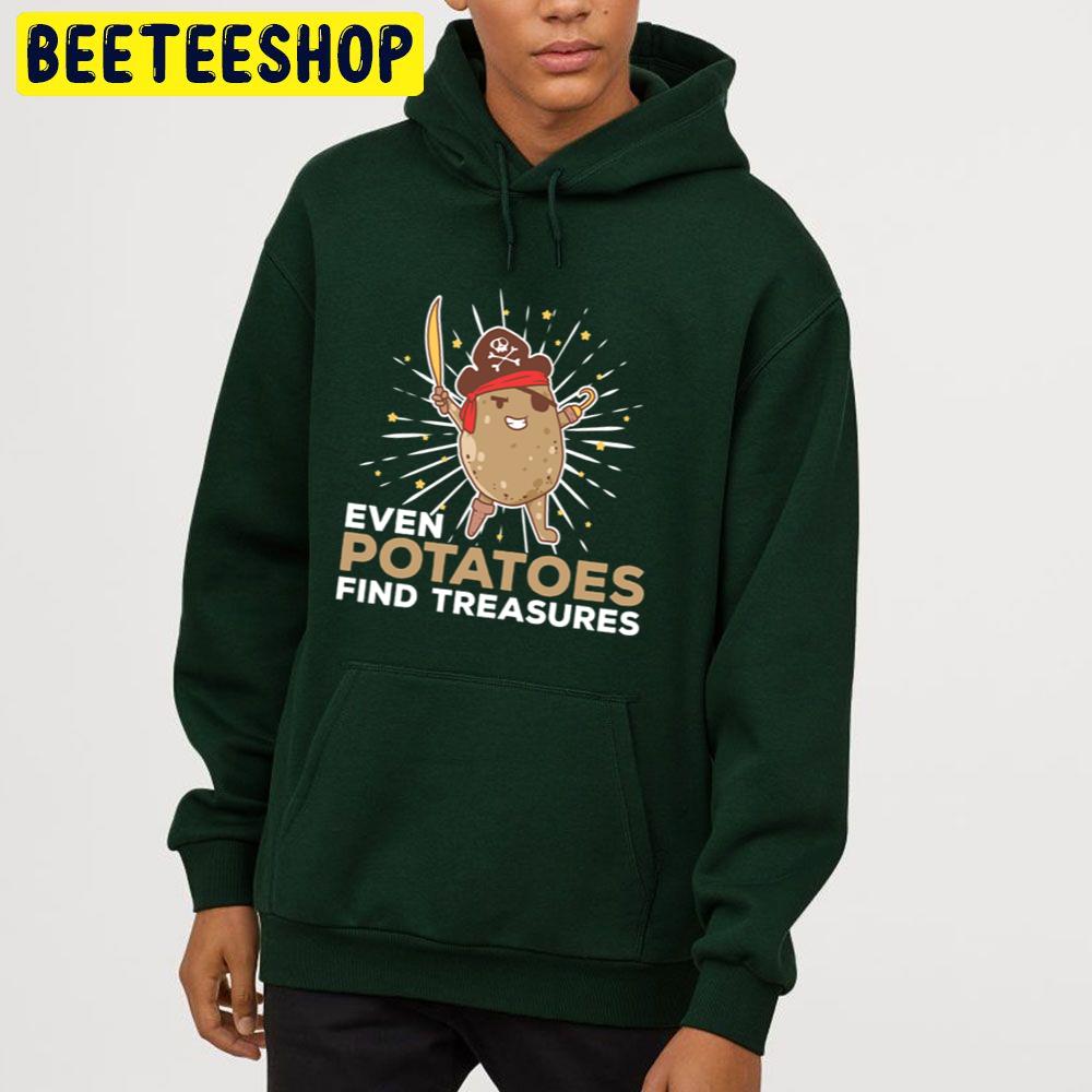 Captain Potatoes Funny Potato Ship Pirate Treasure Trending Unisex Hoodie Captain Potatoes Funny Potato Ship Pirate Treasure Trending Unisex Hoodie
